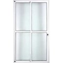 Ver imagem 1 de Porta de Aluminio Sacada 2 Folhas com Fechadura Linha Premium:2,10 X 1,50/branco