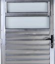 Ver imagem 2 de Porta de Alumínio Basculante Cor Brilhante 210 x 70 Esquerda Vidro Mini Boreal Linha All Soft