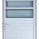 Ver imagem 2 de Porta de Aluminio Basculante Esquerda Linha Premium:2,10 X 0,80/branco