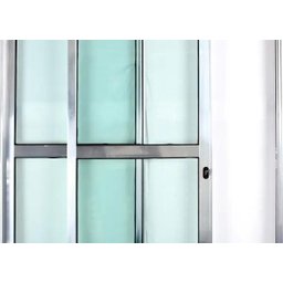 Porta de Alumínio de Correr Balcão 2 Folhas 210 x 120 Brilhante Linha 25 com Chave - 3