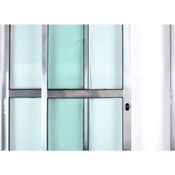 Porta de Aluminio Sacada 2 Folhas com Fechadura Linha Premium:2,10 X 1,50/brilhante - 2