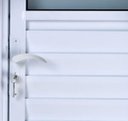 Ver imagem 3 de Porta de Alumínio Basculante Cor Branco 210 x 100 Esquerda Vidro Mini Boreal Linha All Soft