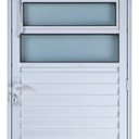 Ver imagem 2 de Porta de Alumínio Basculante Cor Branco 210 x 100 Esquerda Vidro Mini Boreal Linha All Soft