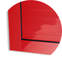 Ver imagem 6 de Porta de Correr Suspensa Meia Lambril Meia Vidro Dir L.25 Vermelha 210x80 Brimak