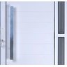 Porta de Alumínio Lambril com Visor e Puxador Cor Branco 210 x 80 Direita Linha All Soft - 3