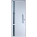 Ver imagem 1 de Porta de Alumínio Lambril com Visor e Puxador Cor Branco 210 x 80 Direita Linha All Soft