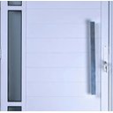 Ver imagem 2 de Porta de Alumínio Lambril com Visor e Puxador Cor Branco 210 x 90 Direita Linha All Soft