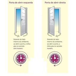 Porta de Alumínio Lambril com Visor e Puxador Cor Branco 210 x 90 Direita Linha All Soft - 4