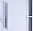 Ver imagem 3 de Porta de Alumínio Lambril com Visor e Puxador Cor Branco 210 x 90 Direita Linha All Soft