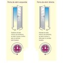 Ver imagem 4 de Porta de Alumínio Lambril com Visor Duplo Cor Branco 210 x 70 Direita Linha All Soft
