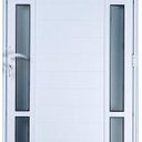 Ver imagem 2 de Porta de Alumínio Lambril com Visor Duplo Cor Branco 210 x 70 Direita Linha All Soft
