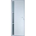 Ver imagem 1 de Porta de Aluminio Lambril Visor Lateral Linha Premium:2,10 X 0,70/esquerda/branco