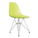 Ver imagem 1 de Cadeira Charles Eames Eiffel Dkr - Verde Translúcido - Base Aço Cromado