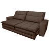 Sofá 5 Lugares Colombo Retrátil, Reclinável e Revestido em Tecido Veludo Slim 250cm largura Luizzi - 4