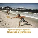 Ver imagem 7 de Kit Frescobol Par Raquetes Praia Jogo Bolinha Bolsa Red Nose 486300