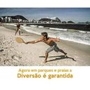 Ver imagem 4 de Kit Frescobol Par Raquetes Praia Jogo Bolinha Bolsa Red Nose 486300