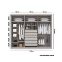 Ver imagem 3 de Guarda Roupa Casal 6 Portas 6 Gavetas 2.7 Fendi Dubai Majestic Vila Rica