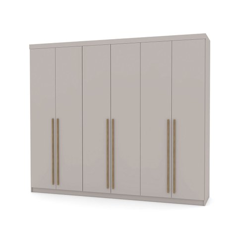Guarda Roupa Casal 6 Portas 6 Gavetas 2.7 Fendi Dubai Majestic Vila Rica