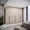 Ver imagem 4 de Guarda Roupa Casal 6 Portas 6 Gavetas 2.7 Fendi Dubai Majestic Vila Rica