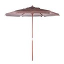 Ver imagem 1 de Ombrelone Bagum Armação de Madeira 2 Metros 201612 Marrom - Belfix
