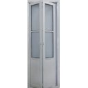 Ver imagem 1 de Porta Camarão de Alumínio Branco Lambril 210 x 90 com Vidro Mini Boreal Lux Esquerda