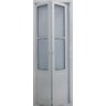 Porta Camarão de Alumínio Branco Lambril 210 x 90 com Vidro Mini Boreal Lux Esquerda - 1
