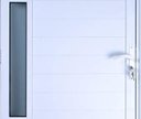 Ver imagem 2 de Porta de Aluminio Lambril Visor Lateral Linha Premium:2,10 X 0,90/esquerda/branco