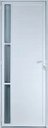 Ver imagem 1 de Porta de Aluminio Lambril Visor Lateral Linha Premium:2,10 X 0,90/esquerda/branco