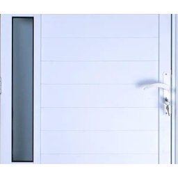 Porta de Aluminio Lambril Visor Lateral Linha Premium:2,10 X 0,80/esquerda/branco - 2 Porta de Aluminio Lambril Visor Lateral Linha Premium:2,10 X 0,80/esquerda/branco - 2