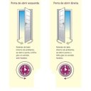 Ver imagem 4 de Porta de Aluminio Lambril Visor Lateral Linha Premium:2,10 X 0,80/esquerda/branco