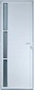 Ver imagem 1 de Porta de Aluminio Lambril Visor Lateral Linha Premium:2,10 X 0,80/esquerda/branco