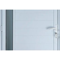Porta de Alumínio Lambril com Visor 210 x 80 Esquerda Linha All Soft Cor Branco - 3