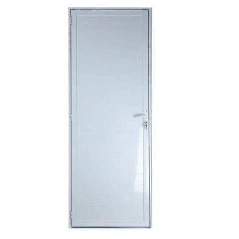 Porta de Aluminio Lambril Linha Premium:2,10 X 0,80/esquerda/branco