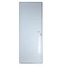 Porta de Aluminio Lambril Linha Premium:2,10 X 0,80/esquerda/branco - 1