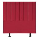 Ver imagem 1 de Cabeceira Estofada Cama Box Casal 140 Cm Laura Suede Cor:vermelho