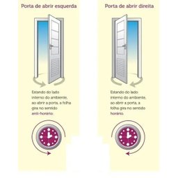 Porta de Alumínio Lambril Cor Branco 210 x 80 Direita Linha All Soft - 4