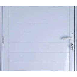 Porta de Alumínio Lambril Cor Branco 210 x 80 Direita Linha All Soft - 2