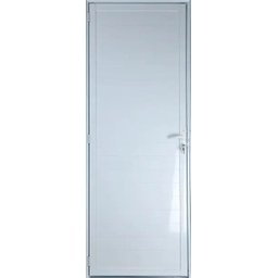 Porta de Alumínio Lambril Cor Branco 210 x 80 Direita Linha All Soft - 1