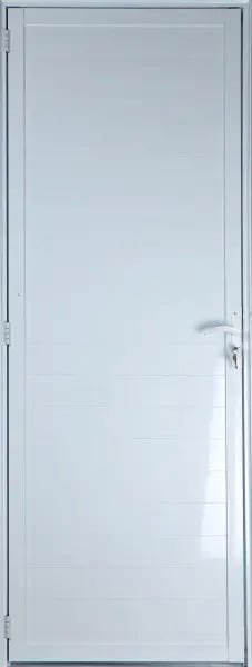 Porta de Alumínio Lambril 210 x 70 Direita Linha All Soft Cor Branco