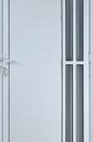 Ver imagem 2 de Porta De Alumínio Lambril Com Visor 2 Torres Cor Branco 2,10 X 1,00 Esquerda Linha All Soft