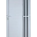 Ver imagem 2 de Porta de Alumínio Lambril com Visor 2 Torres Cor Branco 210 x 80 Esquerda Linha All Soft
