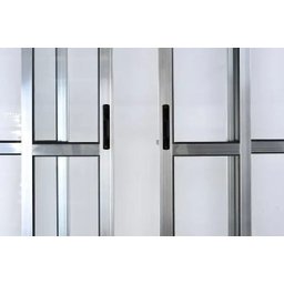 Porta de Alumínio de Correr Balcão 4 Folhas 210 x 200 Brilhante Linha 25 com Chave - 3