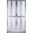 Ver imagem 1 de Porta de Alumínio de Correr Balcão 4 Folhas 210 x 200 Brilhante Linha 25 com Chave