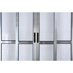 Porta de Alumínio de Correr Balcão 4 Folhas 210 x 200 Brilhante Linha 25 com Chave - 2