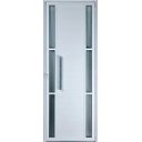 Ver imagem 1 de Porta de Alumínio Lambril com Visor Duplo com Puxador Cor Branco 210 x 80 Direita Linha All