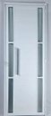 Ver imagem 2 de Porta de Alumínio Lambril com Visor Duplo com Puxador Cor Branco 210 x 80 Direita Linha All
