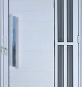 Ver imagem 2 de Porta de Alumínio Lambril com Visor e Puxador 2 Torres Branco 210 x 80 Direita Linha All Soft