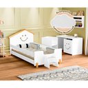 Ver imagem 1 de Cama Juvenil Infantil Alegra Branca e Amêndoa Branco