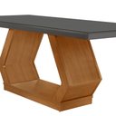 Ver imagem 2 de Mesa para Sala de Jantar Lara 180cm Em MDF e Vidro