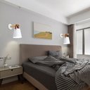 Ver imagem 5 de Arandela Luminária de parede em madeira moderna, design nórdico, lâmpada de parede com cabo interrup